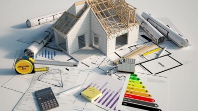 Plan casa cu tabel de eficienta energetica